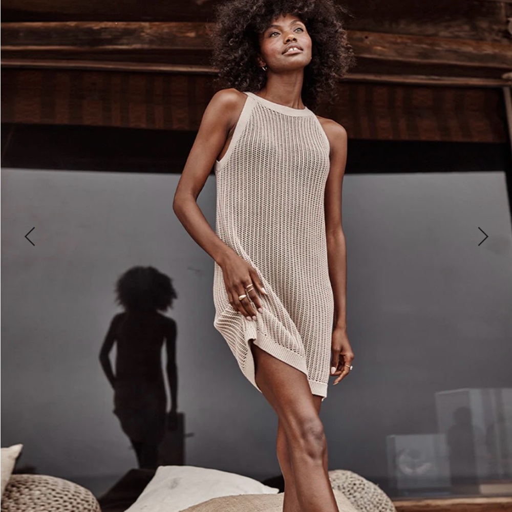 Summersalt Crochet High-Neck Dress
